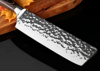 XITUO Kuhinja 7 palčni kuharski Nož Visoko vsebnostjo Ogljika iz Nerjavečega Jekla Oster Cleaver Rezanje Japonska Santoku Noži Ergonomska Oprema