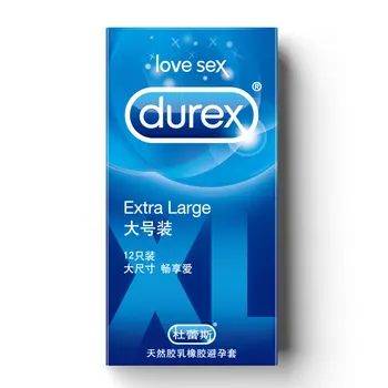 Durex Kondomi XL zelo Velike 56mm Tanke Serviser Več Mazivo Spola Igrače, Naravni Lateks Penis Rokav Petelin Blaga Za Odrasle Condones