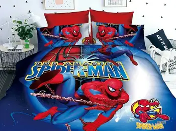 Spider-Man Posteljnine komplet Za Otroke Rjuhe Prevleke Fantje Spalnica Dekor Twin Velikost Coverlets Postelja Posteljnino Odraslih 3D vroče prodaje