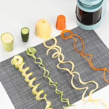 Rastlinski Spiralizer Nastavljiv Rezila Veggie Testenine & Špageti, Solata Spirala Slicer Krompir, Bučke Rezanec Maker