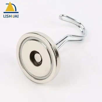 LISHUAI 4pcs D25 Močnim Neodymium Magnetom 360 Rotacijski Magnetni Kavelj/Prilagodljiva Trajni Magnet Obešalnik