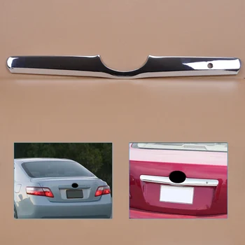Beler Avto ABS Chrome vrata prtljažnika Prtljažnik Izstopna odprtina Trim Ploščo Kritje Dekoracijo Primerni za Toyota Camry 2006 2007 2008 2009 2010 2011
