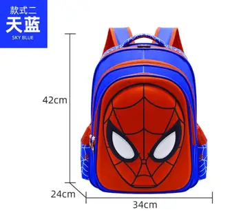Disney Risanke Otroke, Šolsko Moda SpiderMan Fantje Lep Junak Šolski Nahrbtnik z Veliko kapaciteto, šolska torba za primarno