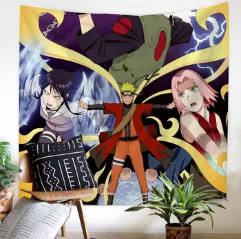 Priljubljen Anime Naruto 3D Tiskanja Tapestrying Pravokotne Doma Dekor Steni Visi 01