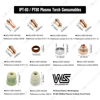 Plazma Baklo Potrošni Elektroda 52558 za PT-80 IPT80 PT80 PTM80 Diod-10