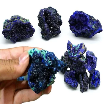 Naravni Azurite Malahit Geode Kristalno Mineralnih Vzorcu Reiki Kamen Zbirateljske