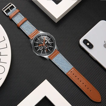 22 mm trak za Samsung S3 Meje Galaxy watch 46mm huawei watch gt 2 band amazfit GTR 47mm zapestnica usnje+najlonska dodatki