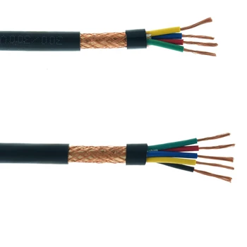 5 Metrov RVVP Oklopljen Kabel za Signal Električne Žice krmilnega Signala Skladu 2/3/4/5 pin 0.3 0.5 0.75 1 1.5 2.5 mm Bakrene Žice