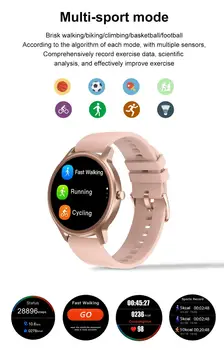 2020 NOVO VOHE Pametno Gledati Moda za Ženske Smartwatch Casual Moški Šport Fitnes Zapestnica Band Za Android, Apple Xiaomi Čast