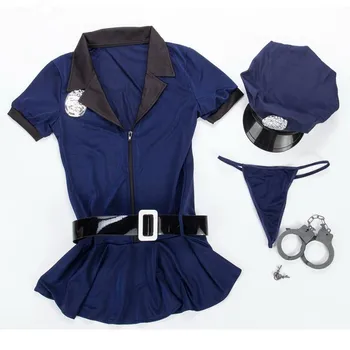 S-3XL Vroče Prodaje Ženske Seksi Ženska Policija Kostum Cosplay Ženske Policaj Častnik Uinform Halloween Party Policist Fancy Oblačenja
