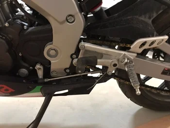 Za Aprilia GPR125 GPR150 RS4 125 CNC Aluminija Motocikel Stopala Kljukice Ostali Footpegs Pedala Rearset Noge Dvig fiksnih kodo