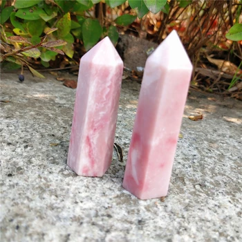 200 G Naravnih Rose Opal Kamen Točke Reiki, Roza Kraljica Draguljev Kristalno Stolp Eno Točko Za Punco Darila Mineralnih Osebke