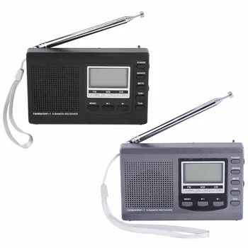 Prenosni Mini radio am fm FM/MW/SW z Digitalna Budilka mini FM Radijski Sprejemnik digitalni prenosni sprejemnik fm radio budilka