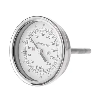 Doma Piva Termometer iz Nerjavečega Jekla Celzija Celzija Vodo Destilacijo Merilnik Temperature Bimetal 1/2