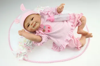 NPK 18 inch Silikonski mehko krpo Telo Prerojeni Lutke Veren Baby Fantje Novorojenčka Moda Juguetes za Baby Doll Darilo za Rojstni dan