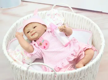 NPK 18 inch Silikonski mehko krpo Telo Prerojeni Lutke Veren Baby Fantje Novorojenčka Moda Juguetes za Baby Doll Darilo za Rojstni dan