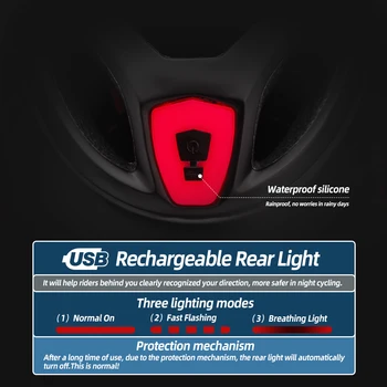VICTGOAL Odraslih Buljiti Kolo Čelada USB Polnilna LED Zadnje Luči sončnega Cesto, MTB Kolesarjenje Čelada Za Moške Obraz Ščit Roba