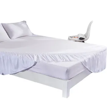 Barva posteljo krilo poliester udobno, mehko in dihanje doma hotel multi-barvni postelja kritje elastično z naborki posteljo krilo