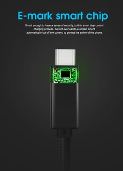 USB 3.1 Gen 2 Kabel 5A PD Polnjenje QC 3.0 kabel polnilnika Avdio & Video, USB, C-C 3.1 za Huawei P20 P10 Samsung S8/S9/S10