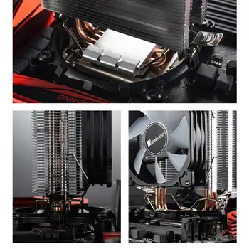 Jonsbo CR-1200 CPU Hladilnik, 2 Toplotni Cevi Stolp CPU Hladilnik RGB 3Pin Ventilatorji Heatsink Za Intel LGA 775 1150 1155 AMD AM2 AM3