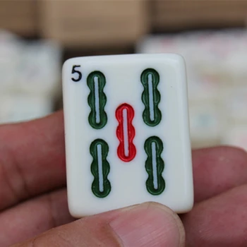 Veliki Mahjong Prenosni Lesene Škatle Nastavite Tabela Igra Mah-jong, ki Potujejo Igre Zaprtih Starinsko Usnje Polje angleški Priročnik
