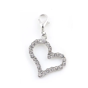 25*25 mm Srce čar obesek, srebro, zlato barvo kristalno kovinsko Srce plava čar DIY zapestnico, ogrlico čarobne gumbe za nakit, izdelava