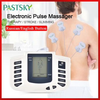 JR309 EMS Telo Električne Pluse Mišični Stimulator Tens Akupunktura Hujšanje Massager 16 Blazine Digitalni Terapija Electrostimulator