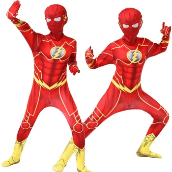 Novi Flash Kostum Otroci Cosplay Superheroj Kostum Otrok Halloween Kostumi za Otroke