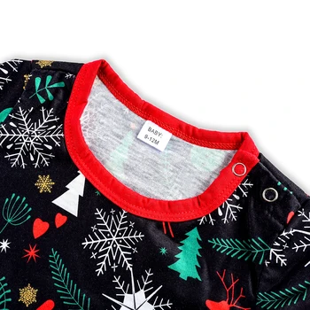 2020 Božič Starši-Otrok, Pižame 2 Kompleti Družinski Obrabe T-Shirt Hlače Sneg Elk Natisnjeni More Vrhu Pižamo Set 2 Kos Ženski