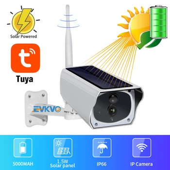 1080P TUYA SMART Sončne Kamera, WiFi IP Kamera Zunanja RechargerableBattery Brezžična Varnost nadzorna Kamera PIR Gibanja Progi