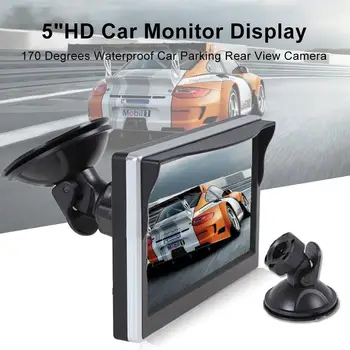 5 palčni Ultra-slim Pisane TFT 16/9 HD Avto Monitor Zaslon s Sesalno Pokal Avto Notranja Oprema