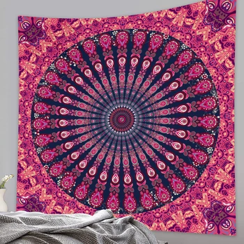 Indijski tapiserija doma dekoracijo iluzijo scene Mandala tapiserija Hipi Bohemian dekorativni Joga stanja odeja kritje joga mat