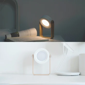 Domov LED Luč Svetlobe Zložljive Luč, Svetilka USB Prenosni Nočno Razsvetljavo namizne Svetilke, Zložljivi Dotik Branje Zaščito za Oči, Lučka
