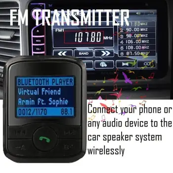 Mednarodni Bluetooth, FM Oddajnik, Avto Mp3 Predvajalnik, Prostoročna oprema za Avto Radio Audio Adapter za Avto Bluetooth Sprejemnik