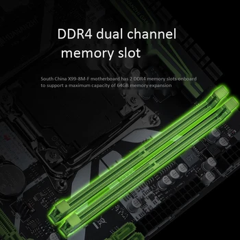 VROČE-HUANANZHI X99-8M-F Igra Motherboard M. 2 64 G Podpira Pomnilnik DDR4 LGA 2011-V3 Dual Channel, ki je Primerna za Namizje