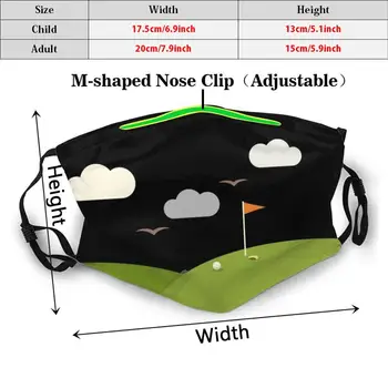 Golf Masko Golf Ljubitelj Ideja Za Darilo Golf Obraz Tiskanje Stroj Filter Proti Prahu Usta Masko Golf Masko Golf Maske Golf Masko Golf
