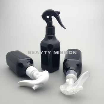 24pcs/veliko 200ML Prenosni Črni Plastični Spray Steklenico Lase, Ličila Vlage Razpršilo Fine Megle Škropilnica Frizerski PET Plastenk
