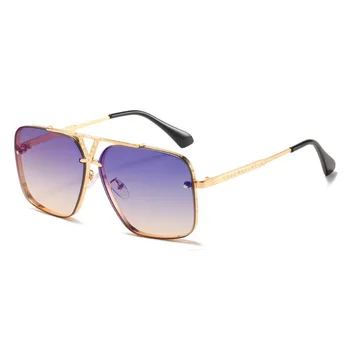 Eleganten Sijaj Mens Modni Oblikovalec sončna Očala Luksuzni Zlati Okvir Moških sončna Očala Letnik Odtenki Gradient Objektiv UV400