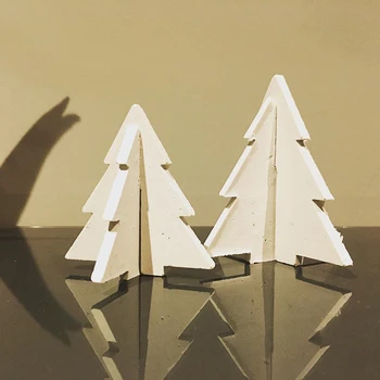 Božično drevo oblikovanje konkretnih oprema silicij plesni doma dekoracijo cementa oprema plesni mavca obrti, darila plesni