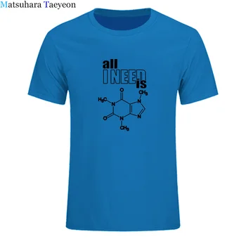 Rabim, je kofein design science kemija formula harajuku majica s kratkimi rokavi moški fizika tshirt smešno biokemije T-shirt mens oblačila