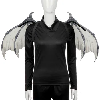 Črno Bel Halloween Carnival Party Rekviziti Zložljive Ustvarjalna Krila Non-woven Demon Krila Halloween Kostume, Cosplay