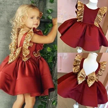 Božič 1 Leto, Rojstni dan, Krst Obleko Dekleta Malčke Baby Custumes Otroci Oblačila za Čipke Tutu Princesa Kostum