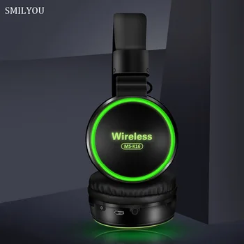 SMILYOU LED Luči Kul Otrok Brezžične Slušalke Bluetooth 5.0 Slušalke Gaming Slušalke Z Mikrofonom Za Vse Telefone Kot Darilo
