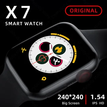 Pametno Gledati X7 Bluetooth Klic Srčni utrip Fitnes Tracker Serije 6 Smartwatch Za Android IOS pk iwo 8 amazfit iwo 13 W26 FT50 X6
