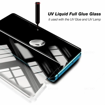 Akcoo P30 Pro Zasebnosti screen Protector za Huawei P30 pro kaljeno steklo anti-spy film UV Polno lepilo steklo z občutljivo na dotik