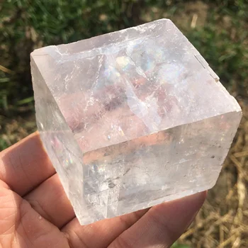 50 g+ Naravnih Islandija spar quartz Crystal Muzej Kakovosti Fine Poučevanja osebke