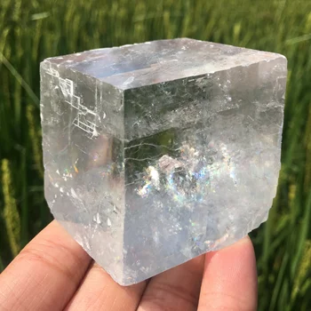 50 g+ Naravnih Islandija spar quartz Crystal Muzej Kakovosti Fine Poučevanja osebke