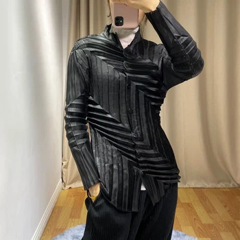 2020 spomladi in jeseni novih nezakonitih ženska majica Miyak Krat Moda velikosti stand-up ovratnik, dolgi rokavi slim majica Vezani 789