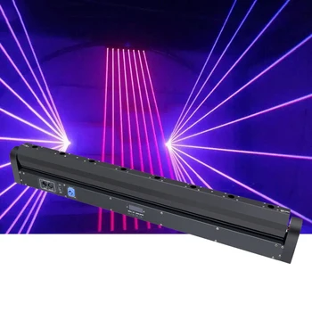 8 Oči gibljive glave lasersko svetlobo DMX Rdeča Zelena Modra črta laser učinki razsvetljavo projektor DJ Disco Dance floor stranka luči