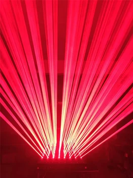 8 Oči gibljive glave lasersko svetlobo DMX Rdeča Zelena Modra črta laser učinki razsvetljavo projektor DJ Disco Dance floor stranka luči